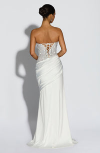 Vestido Maxi con Brillo Alba Iria