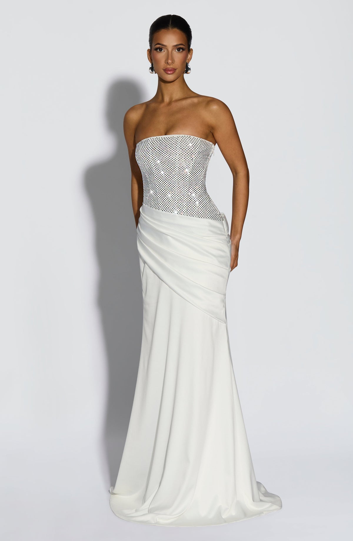 Vestido Maxi con Brillo Alba Iria