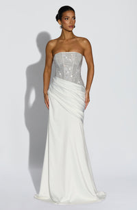 Vestido Maxi con Brillo Alba Iria