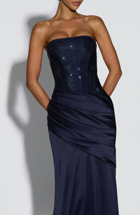 Vestido Maxi con Brillo Alba Ana