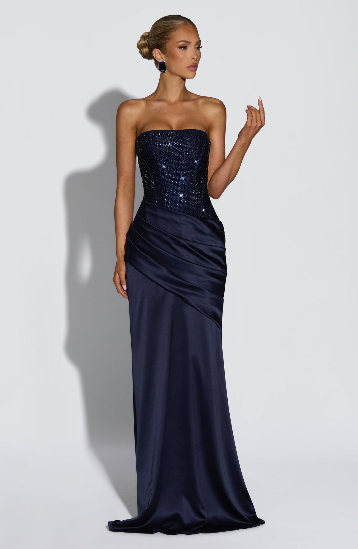 Vestido Maxi con Brillo Alba Ana