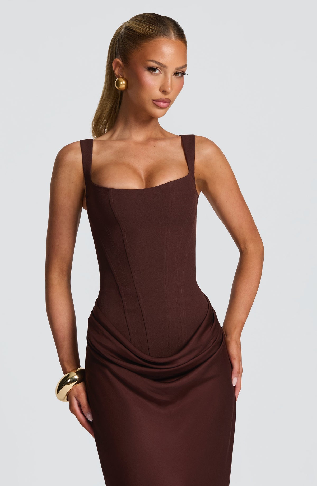 Vestido Maxi Corsé Estela Miriam