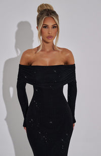 Vestido Maxi con Brillo Sofia