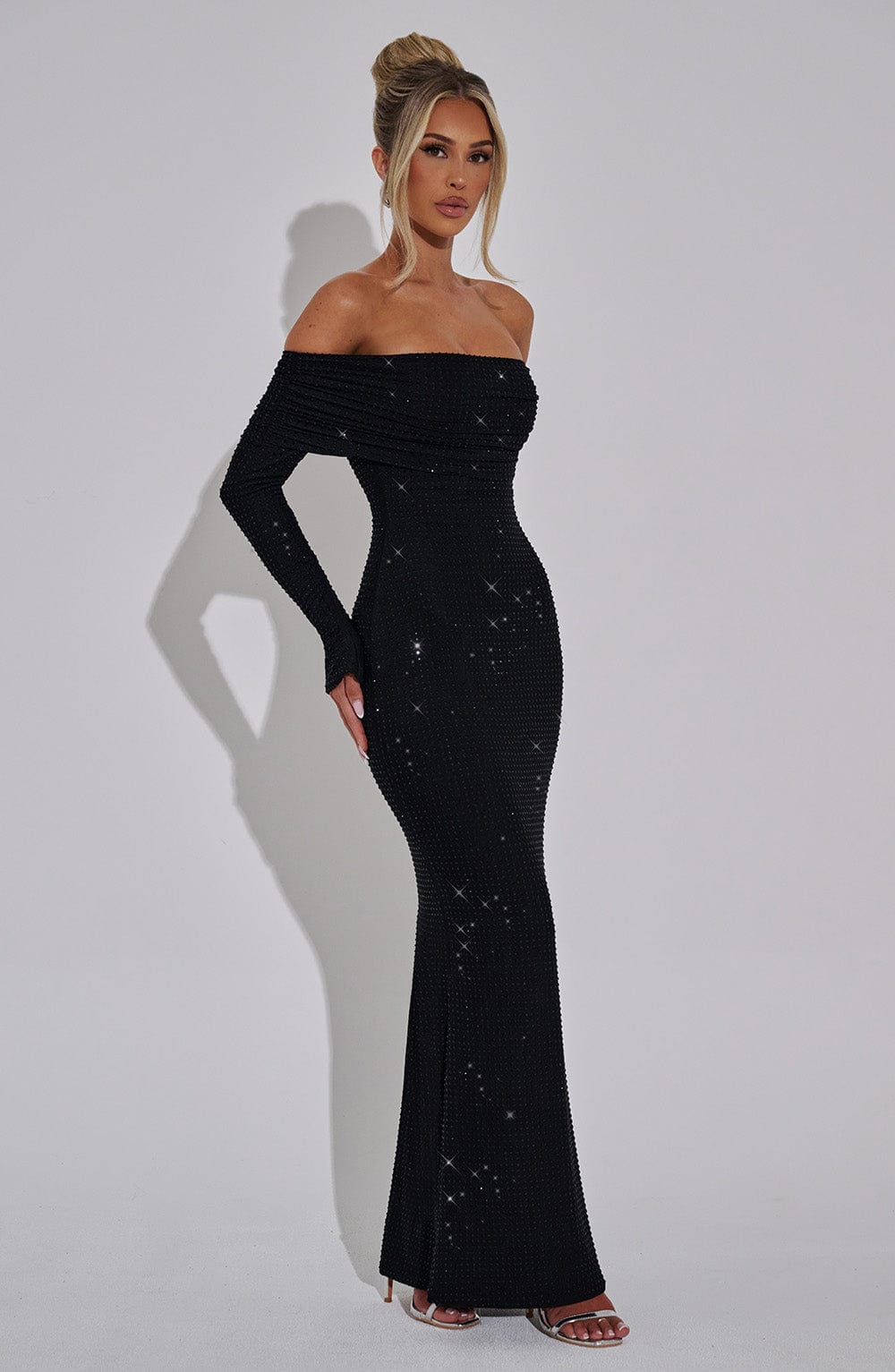 Vestido Maxi con Brillo Sofia