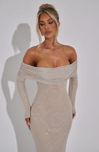 Vestido Maxi con Brillo Sofia