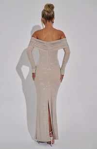 Vestido Maxi con Brillo Sofia
