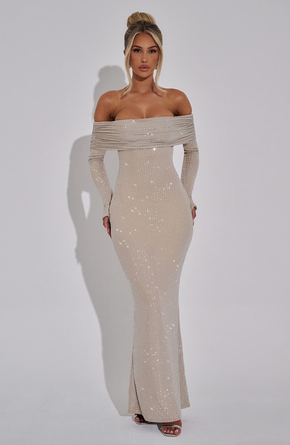 Vestido Maxi con Brillo Sonia