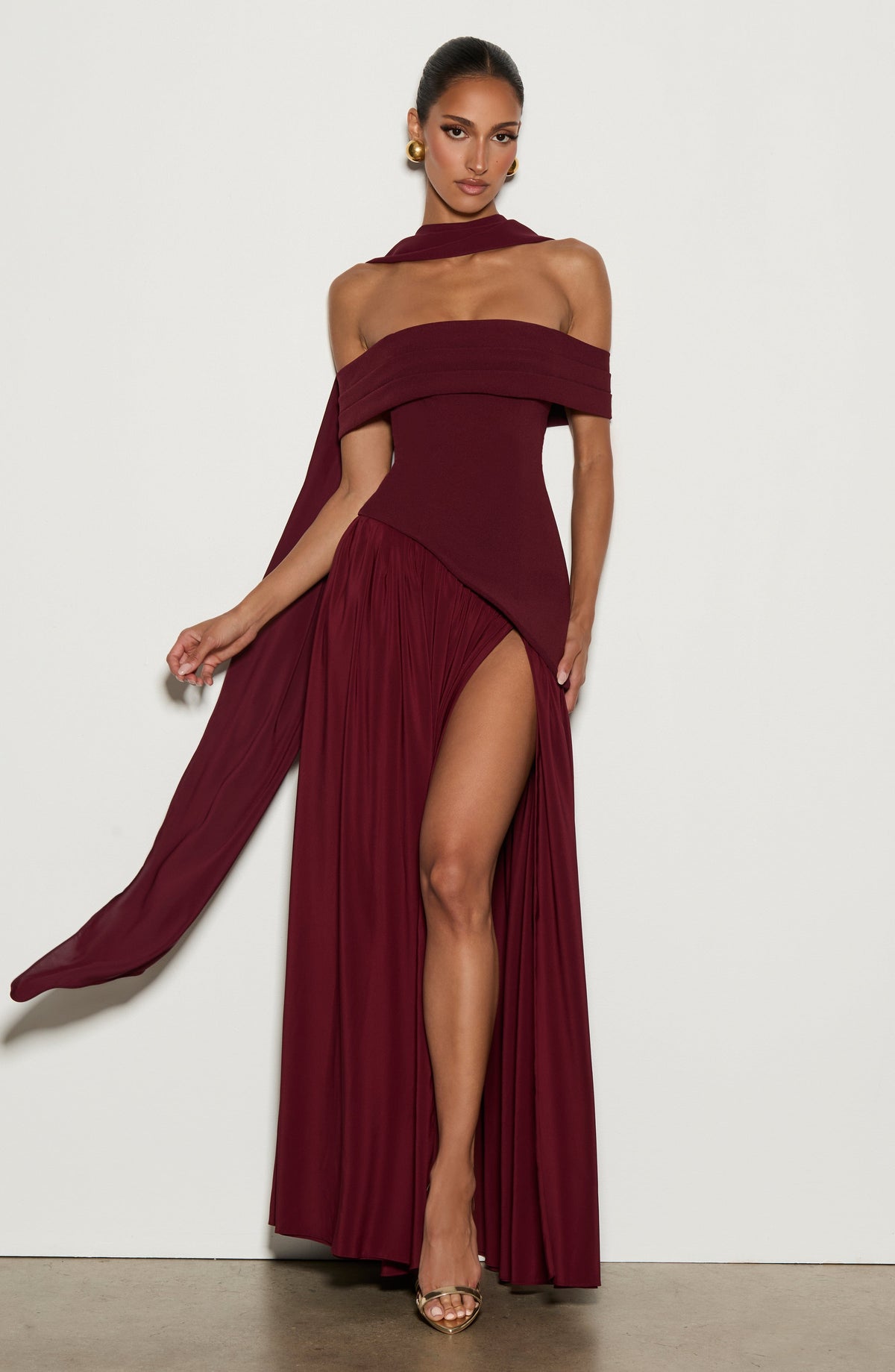 Vestido Maxi Bardot Xenia