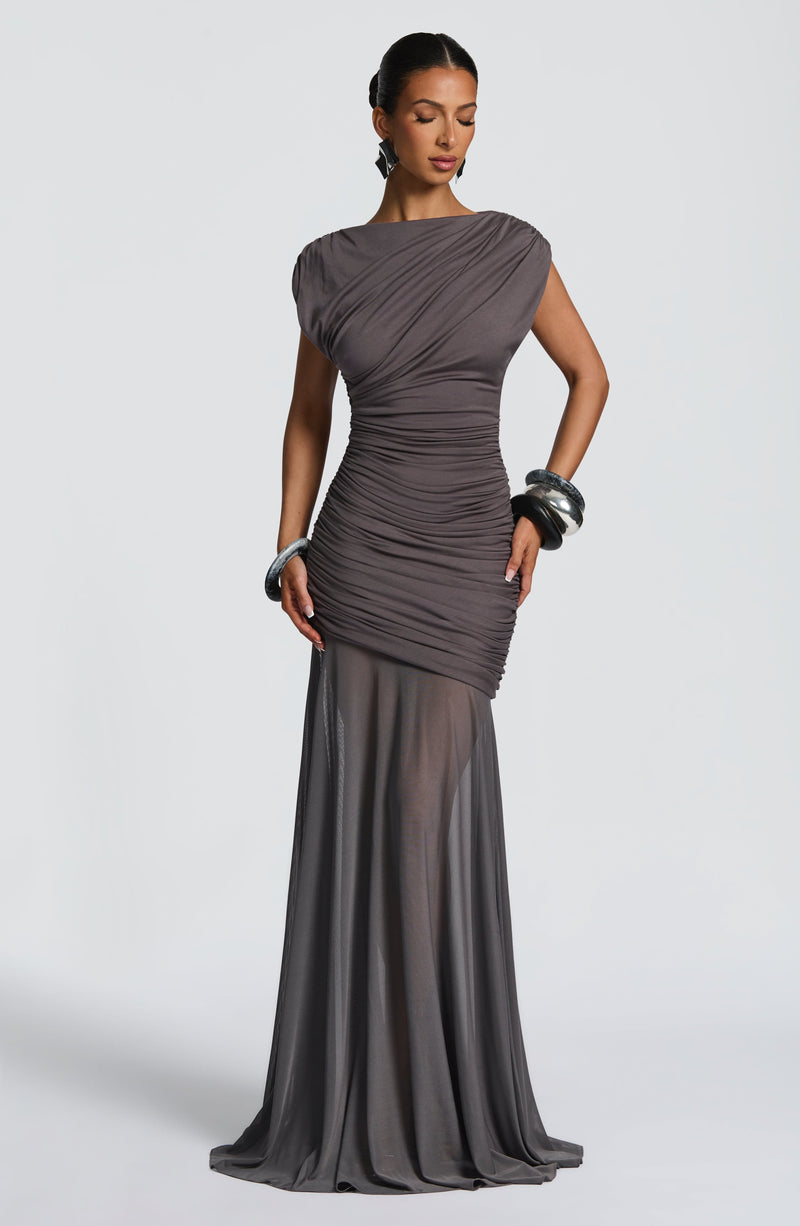 Vestido Maxi Drapeado Celia Ines
