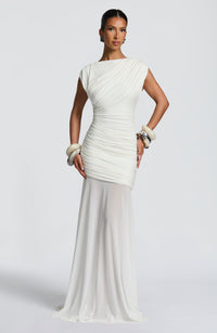 Vestido Maxi Drapeado Celia Ana