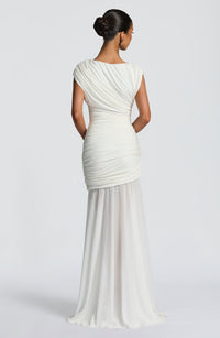 Vestido Maxi Drapeado Celia Ana
