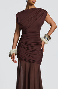 Vestido Maxi Drapeado Celia Ines
