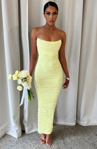 Vestido Maxi Palabra de Honor Lucía Candela
