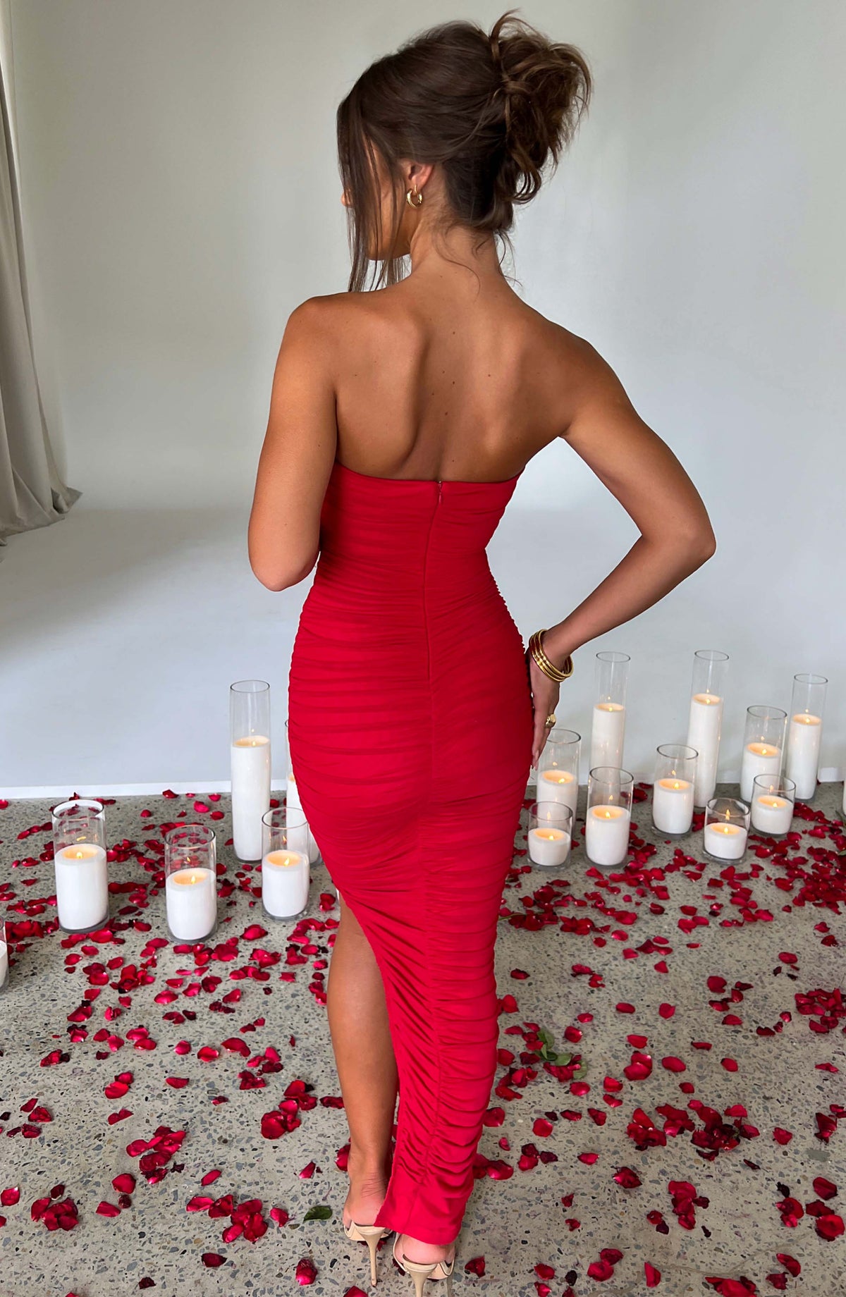 Vestido Maxi Palabra de Honor Lucía Lidia