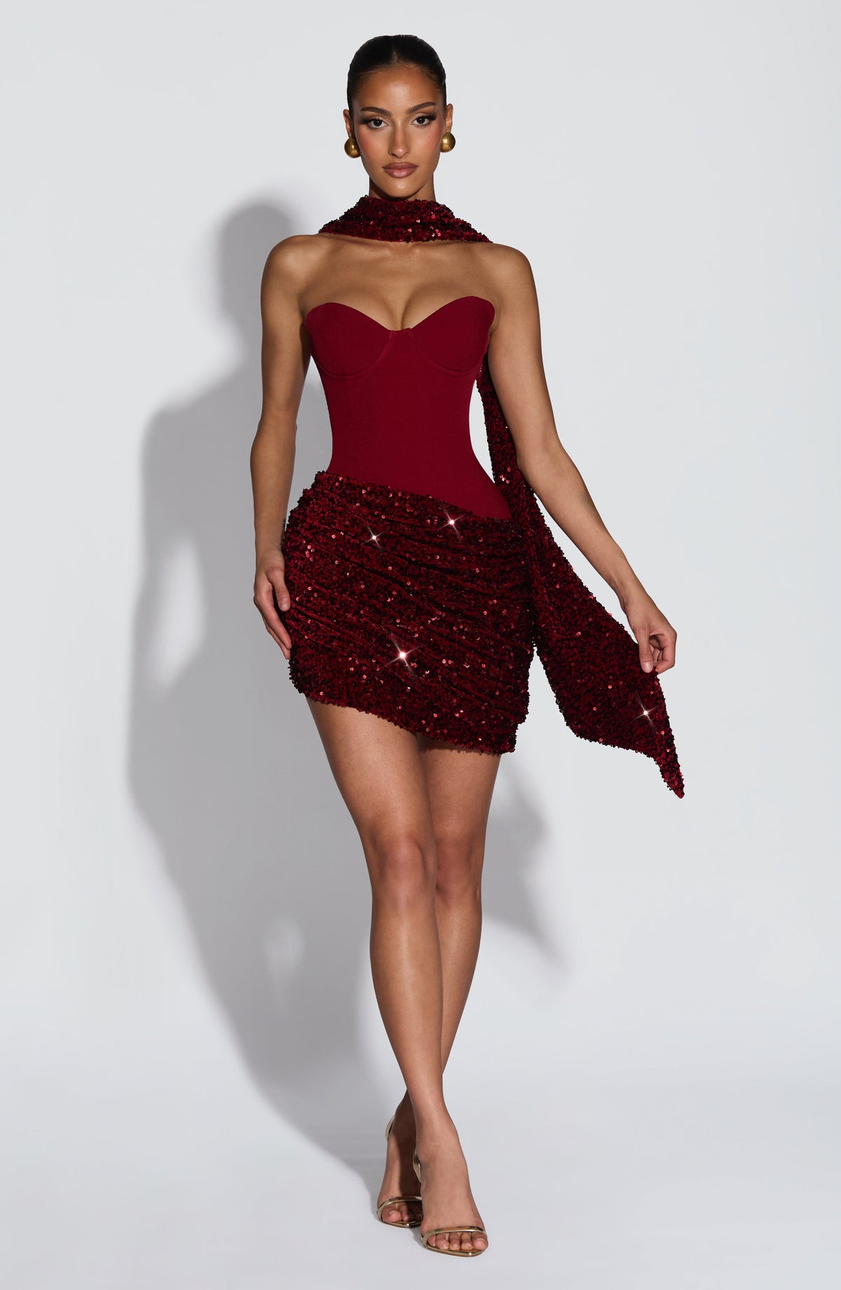 Vestido Mini con Brillo Celia