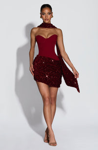 Vestido Mini con Brillo Ana