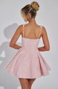Vestido Mini con Brillo Cayetana