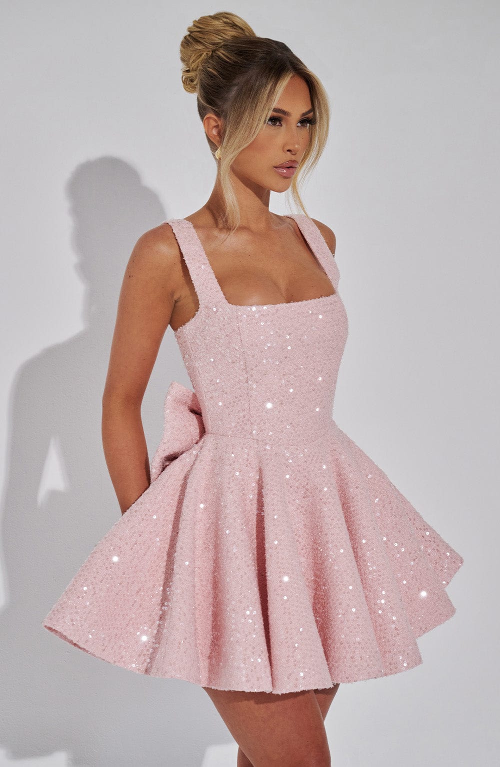 Vestido Mini con Brillo Cayetana
