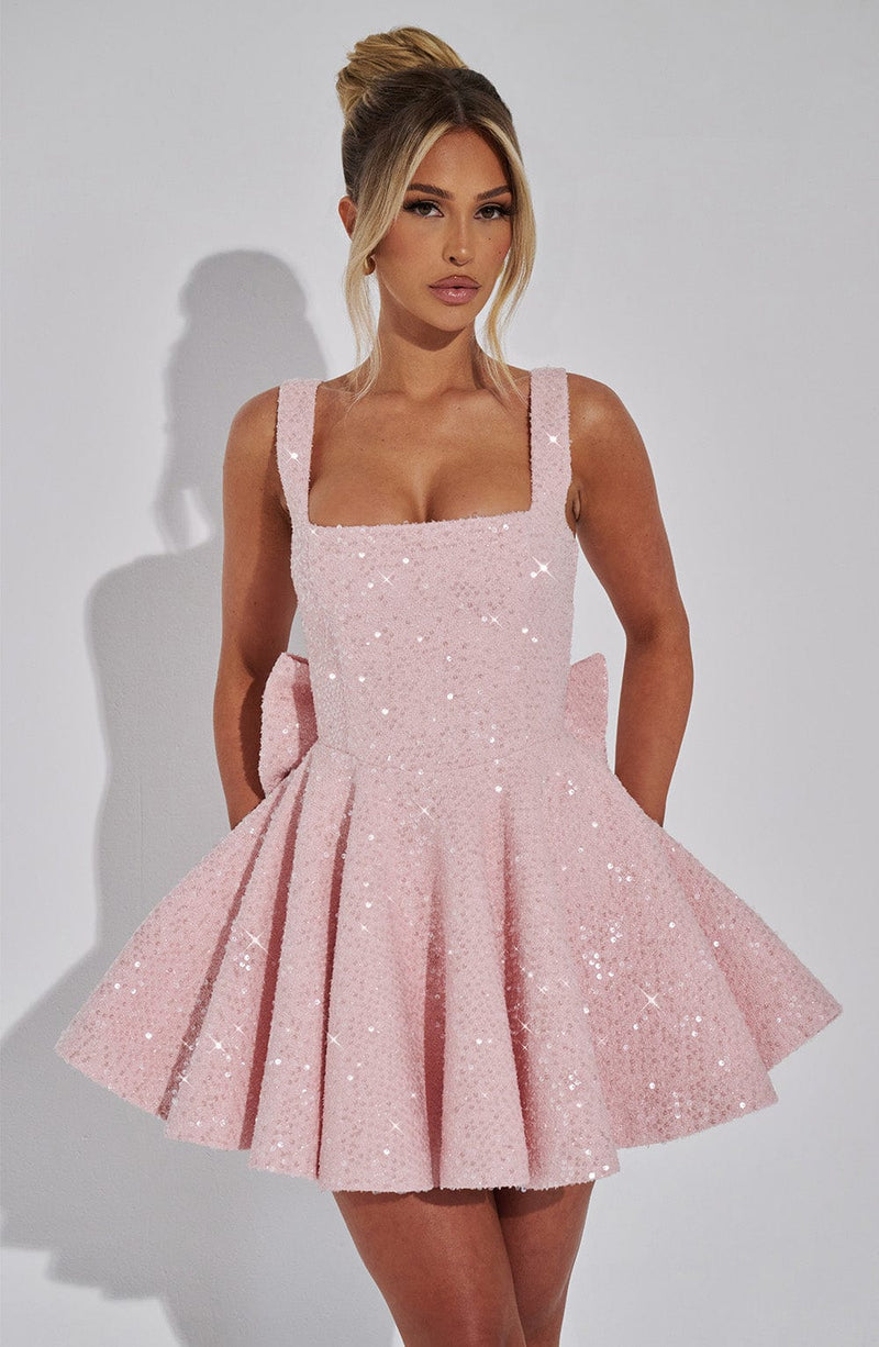 Vestido Mini con Brillo Cayetana