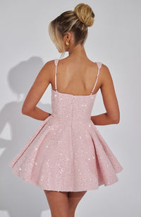 Vestido Mini con Brillo Cayetana