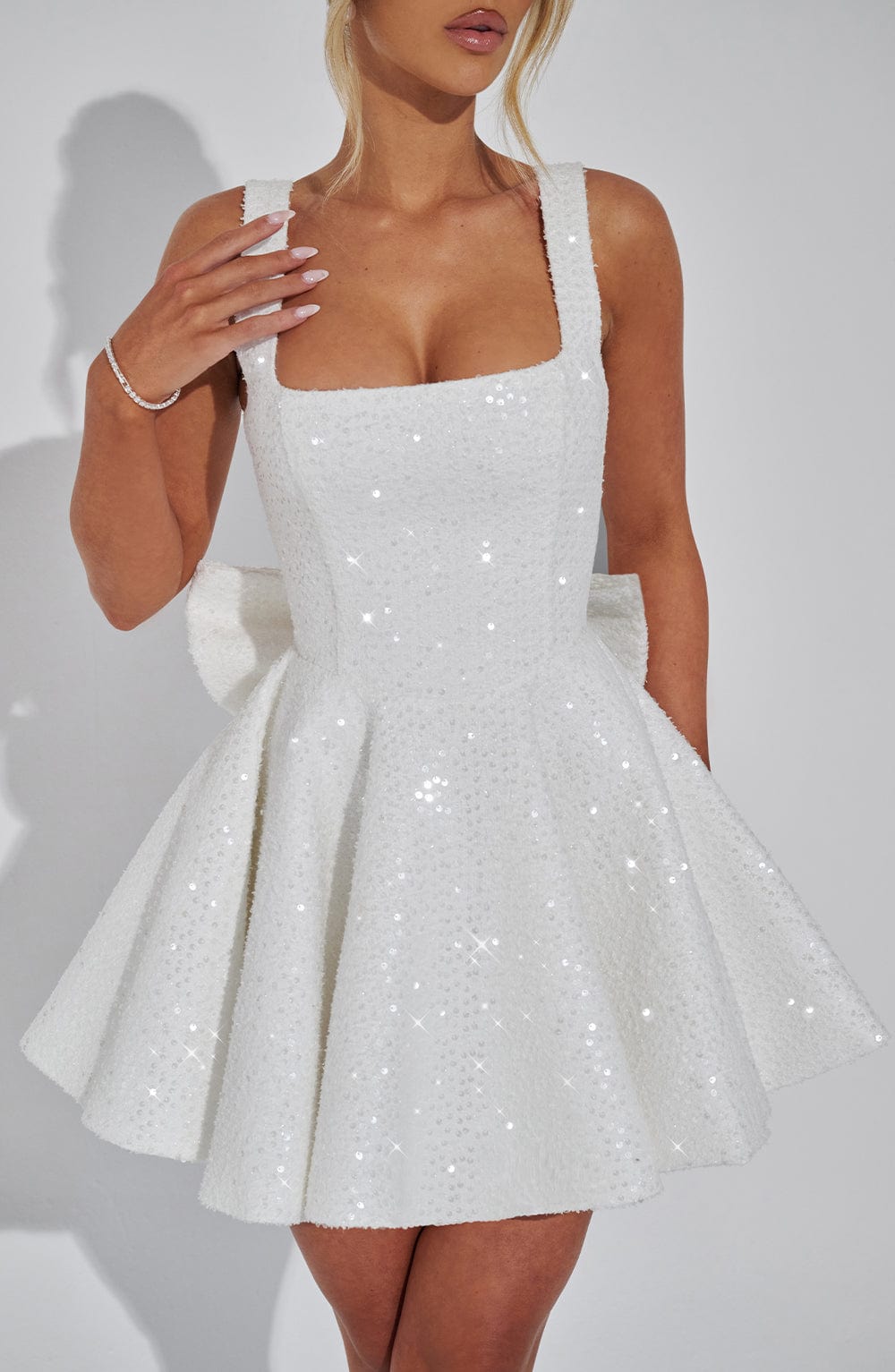 Vestido Mini con Brillo Cayetana
