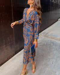 Vestido Midi Estampado