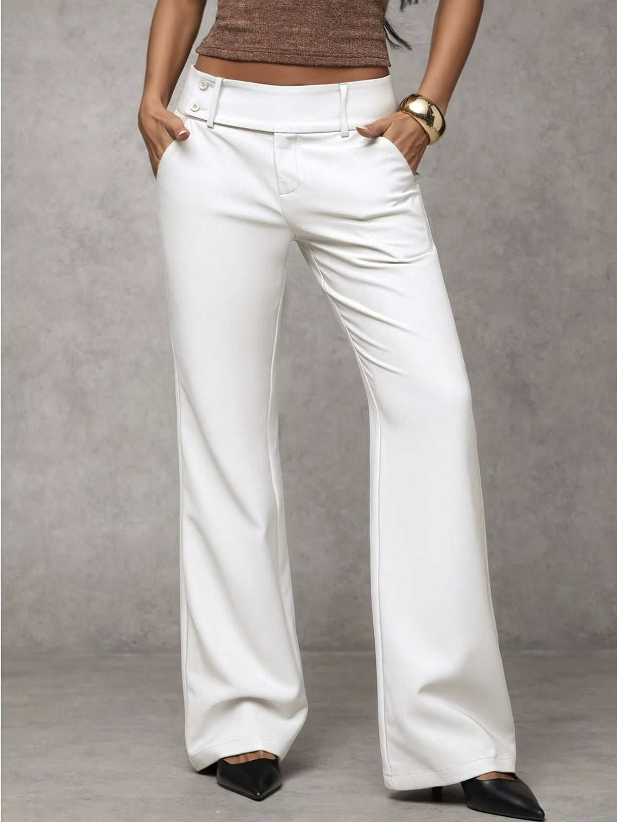 Pantalón Ancho Cintura Alta