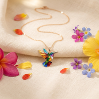Collar con Colibrí Multicolor