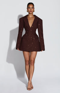 Vestido Mini con Brillo Yolanda