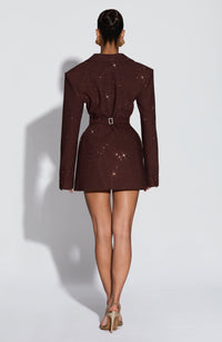 Vestido Mini con Brillo Yolanda