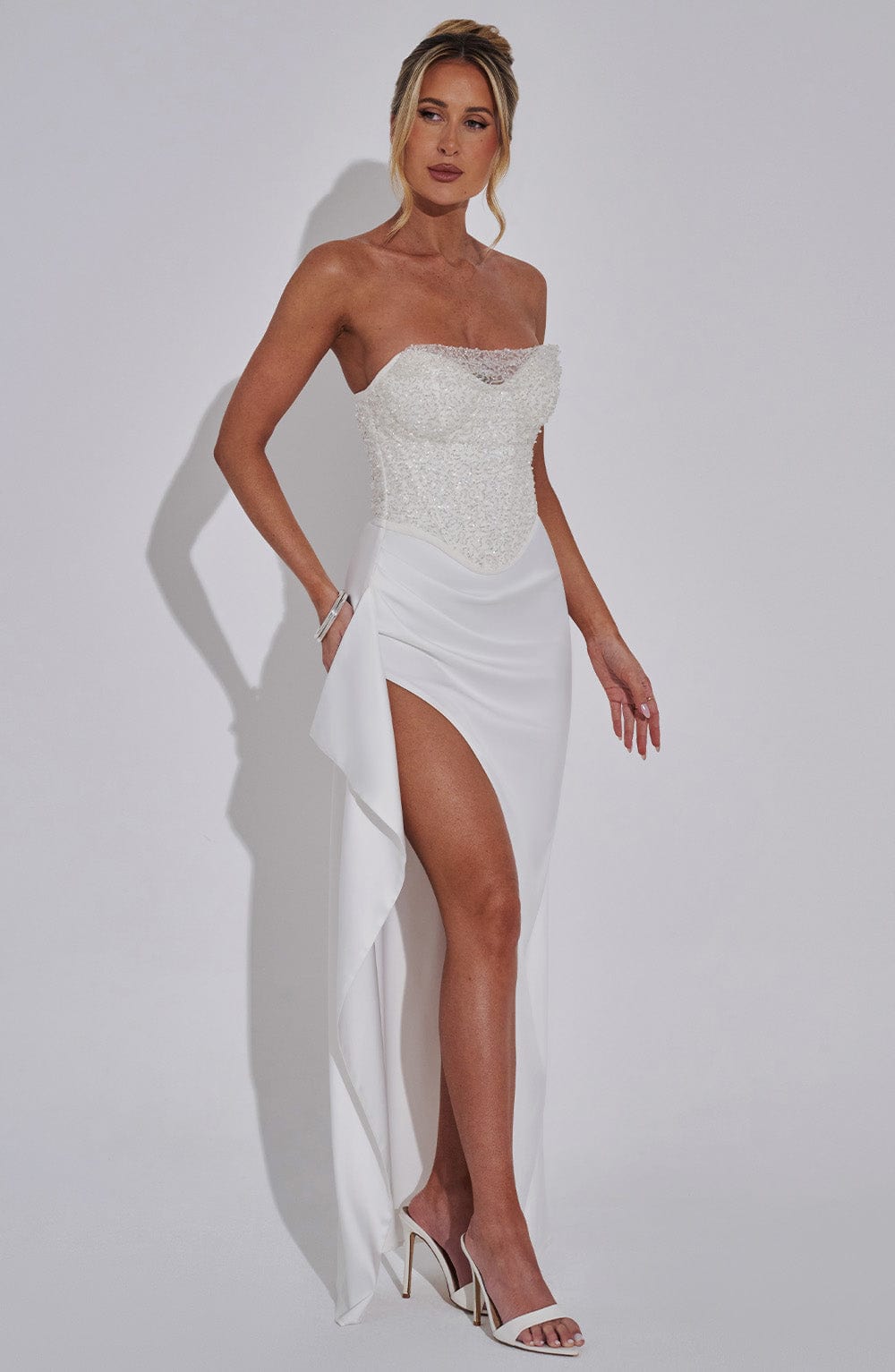 Vestido Maxi con Brillo Cira