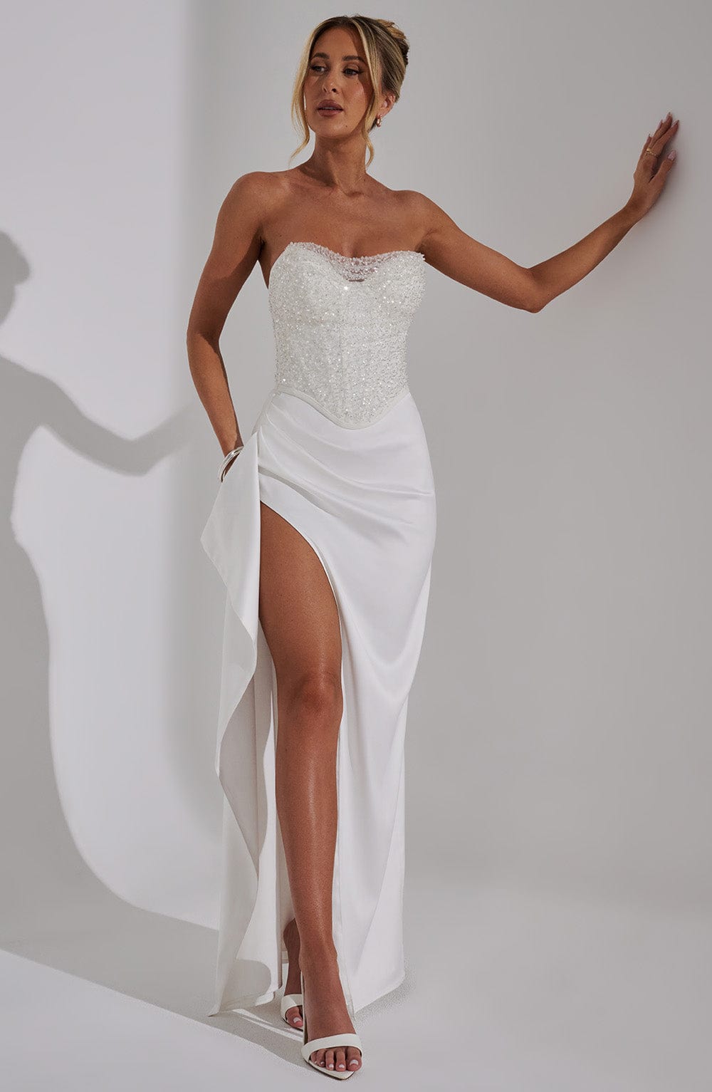 Vestido Maxi con Brillo Cira