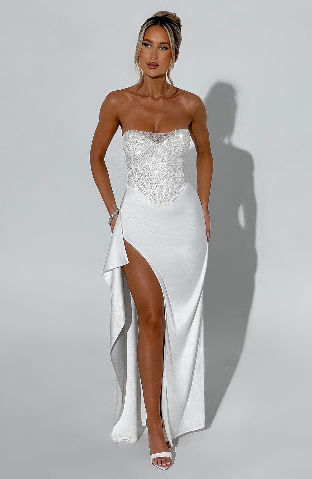 Vestido Maxi con Brillo Cira