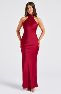 Vestido Maxi de Cuello Alto Azucena