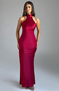 Vestido Maxi de Cuello Alto Azucena