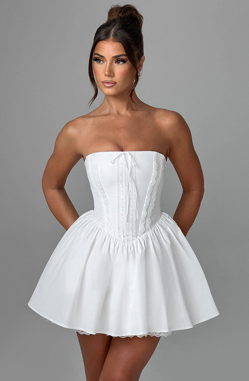 Vestido Mini con Brillo Violeta