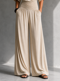 Mono Cruzado Beige Mangas Caídas