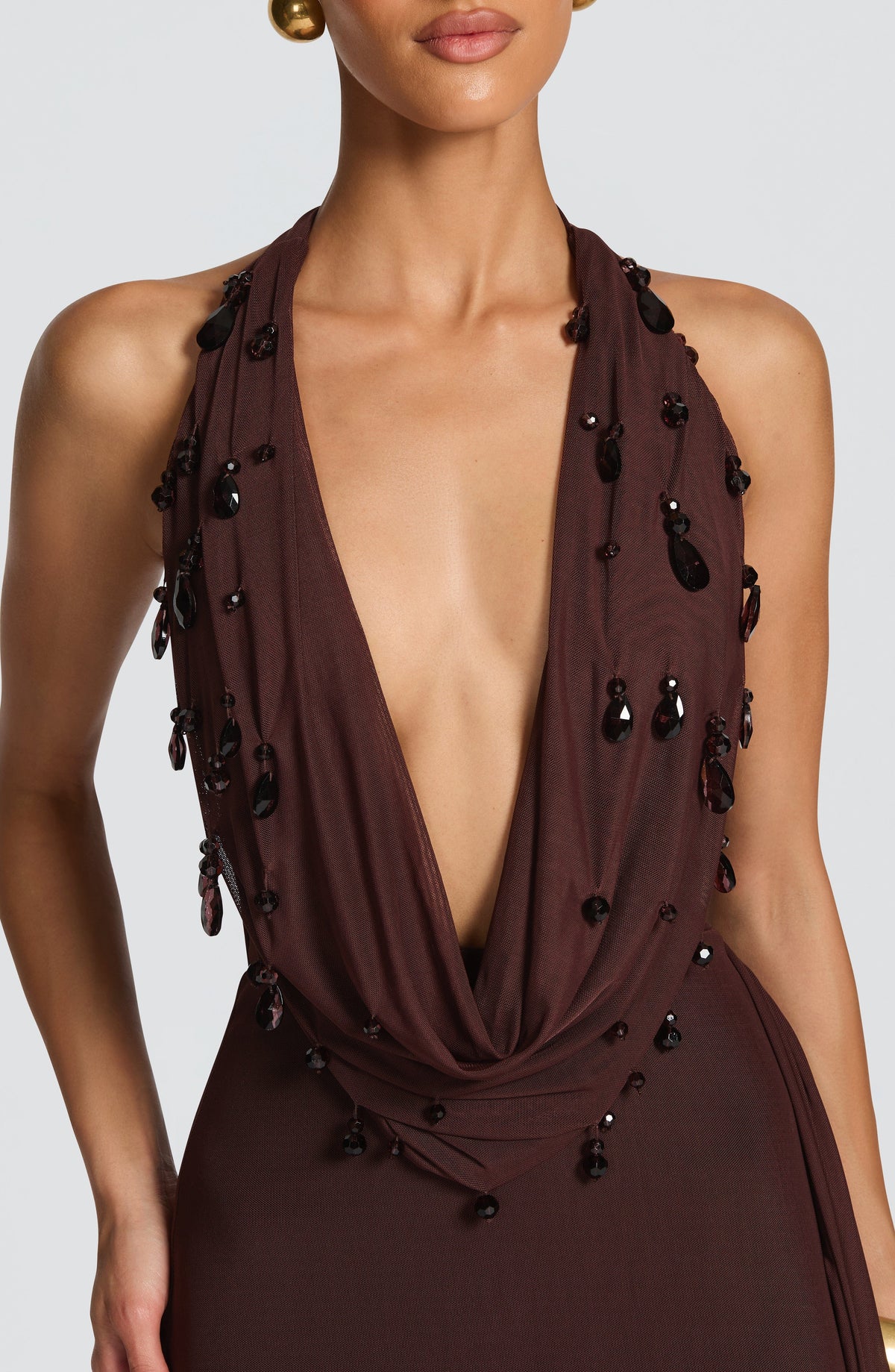 Vestido Maxi Halter Zoe