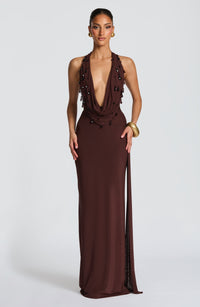 Vestido Maxi Halter Zoe