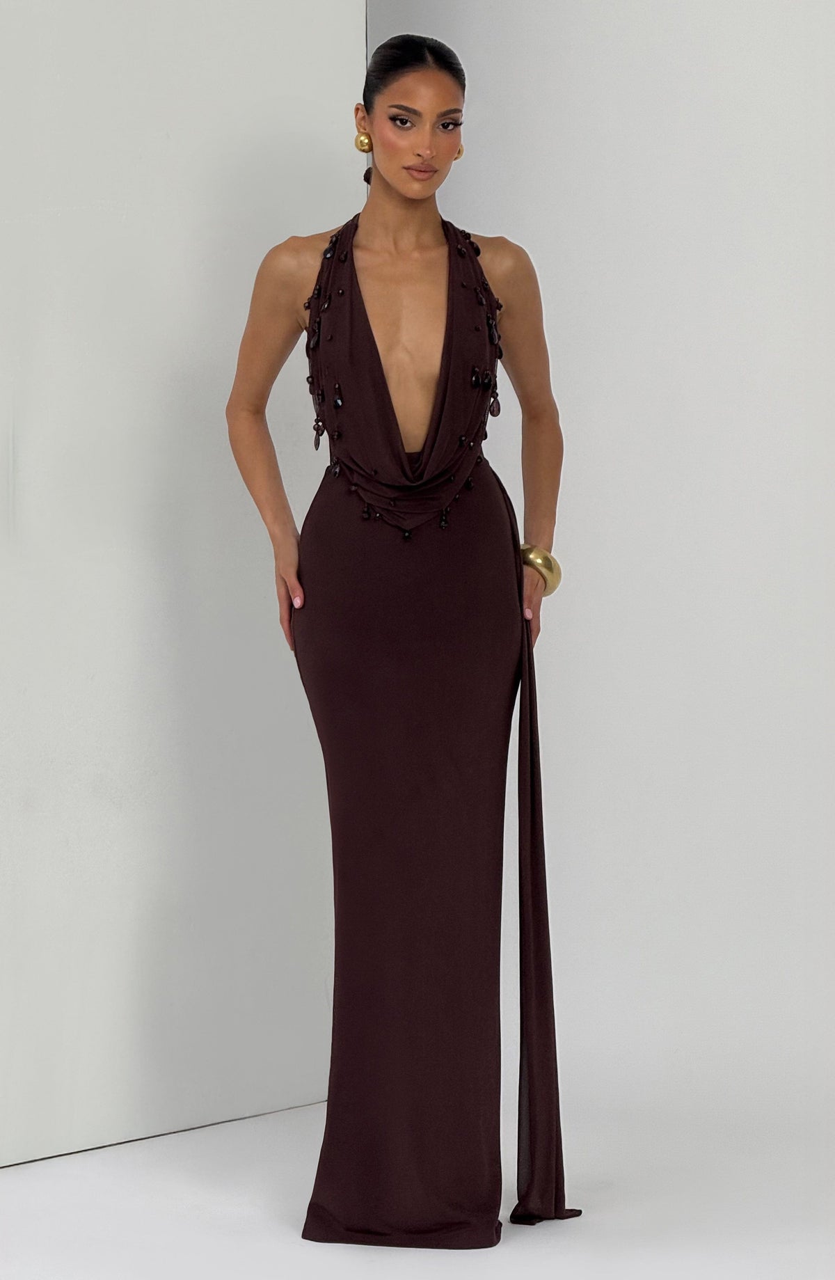 Vestido Maxi Halter Zoe