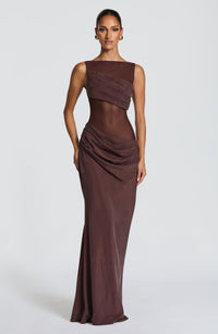 Vestido Maxi Plisado Sonia