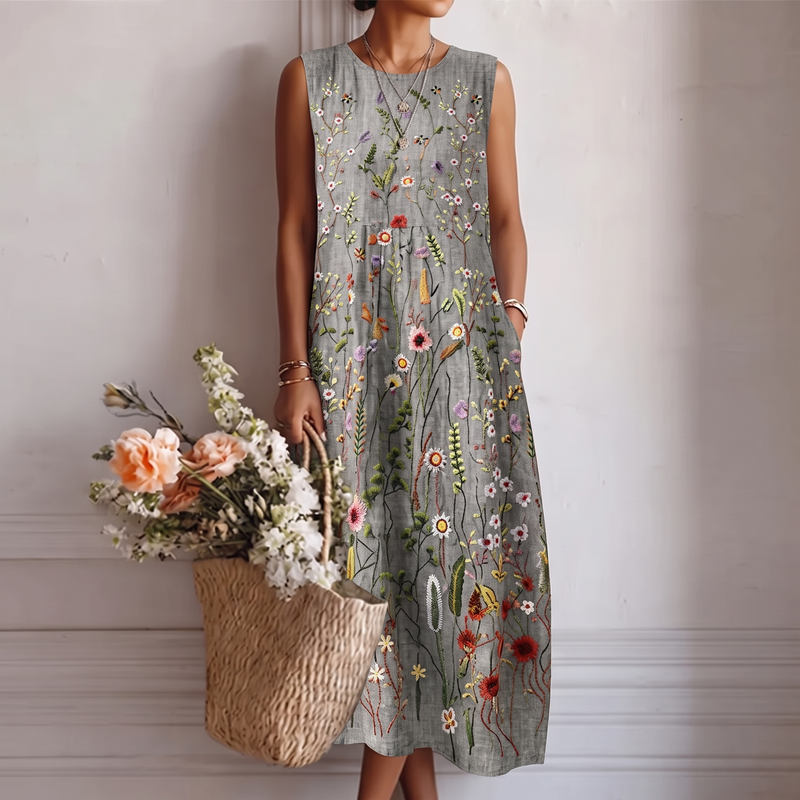 Vestido Midi Fluido Verano