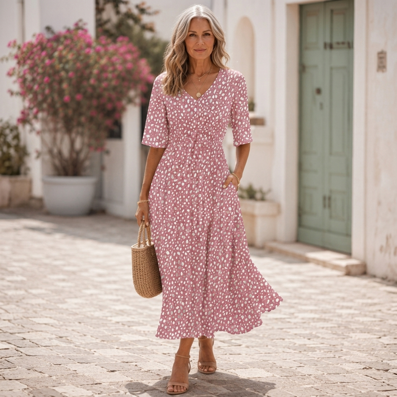 Vestido Midi Fluido