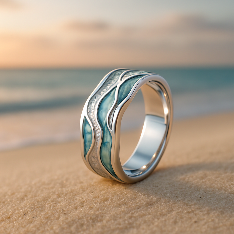 Anillo Inspirado en el Océano