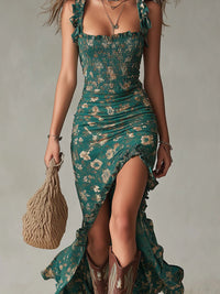 Vestido Maxi Boho Retro