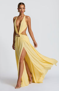 Vestido Maxi de Espalda Descubierta Berta Alba