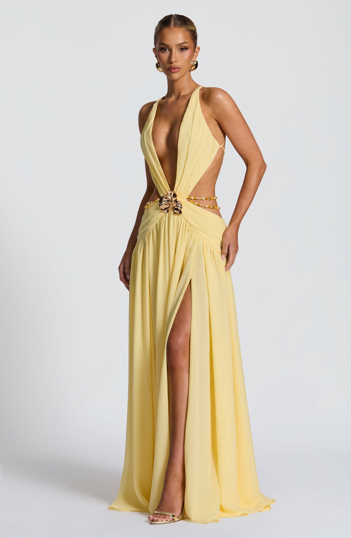 Vestido Maxi de Espalda Descubierta Berta Alba