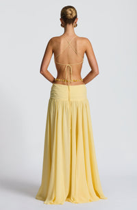 Vestido Maxi de Espalda Descubierta Berta Alba