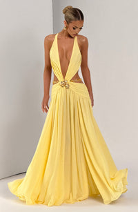 Vestido Maxi de Espalda Descubierta Berta Alba