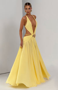 Vestido Maxi de Espalda Descubierta Berta Alba